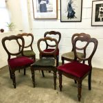 Antique Balloon Back Chairs - set of six