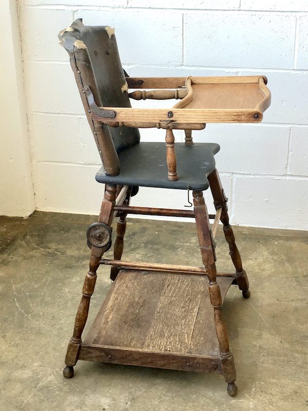 Antique Edwardian Metamorphic High Chair.